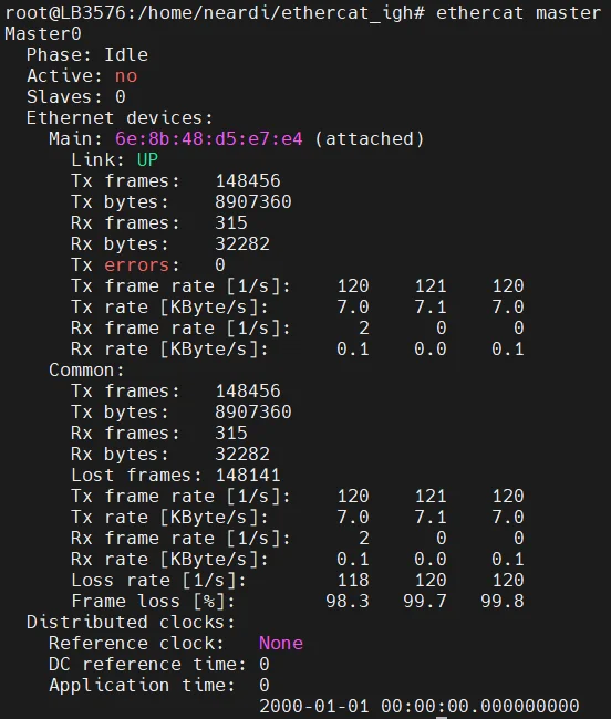ethercat master status