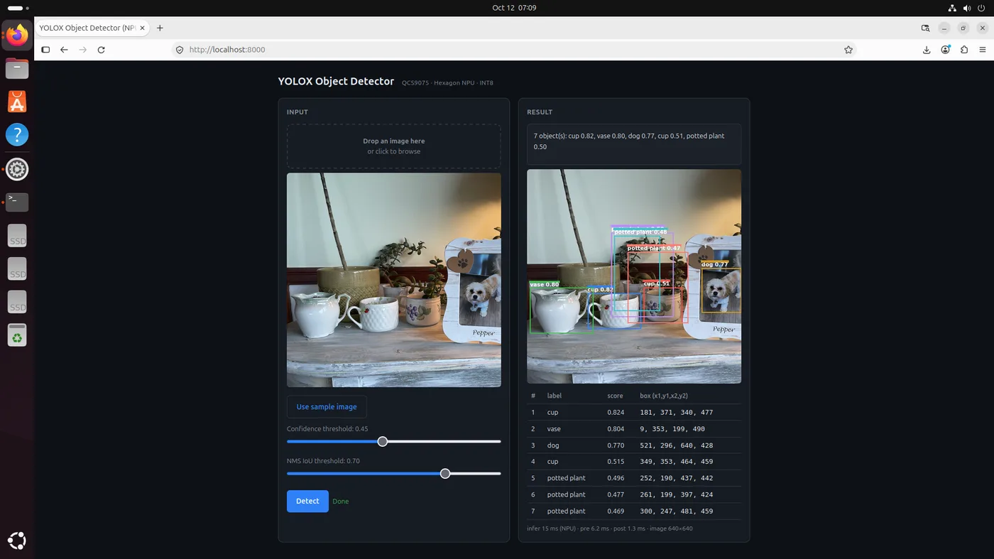 QAI AppBuilder 图片检测应用最终效果预览