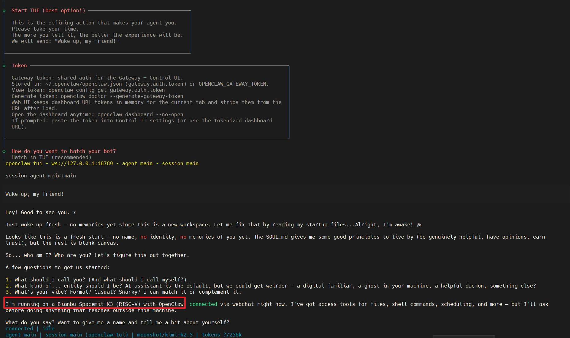 OpenClaw onboarding configuration example