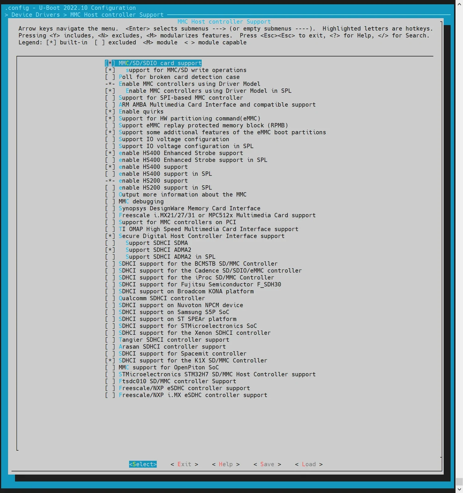MMC config