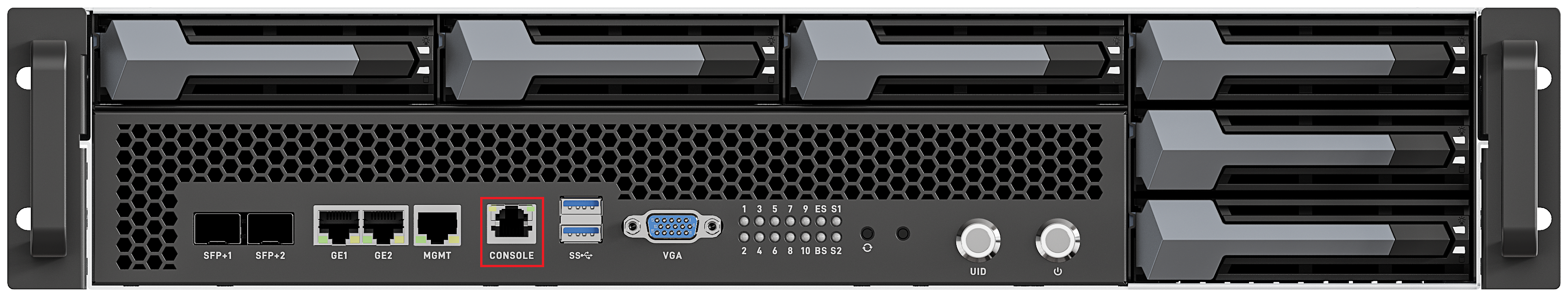 Debug serial port location