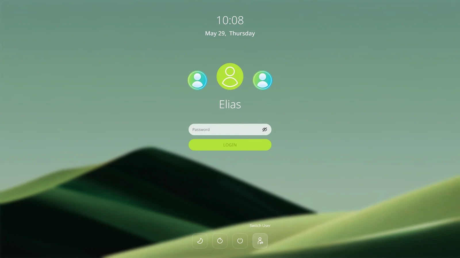 Switch user avatar