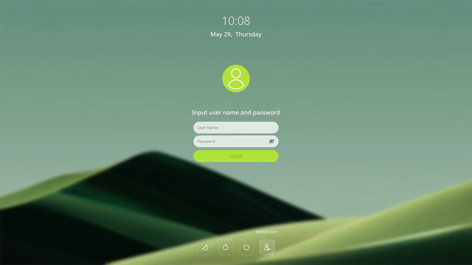 Switch user page