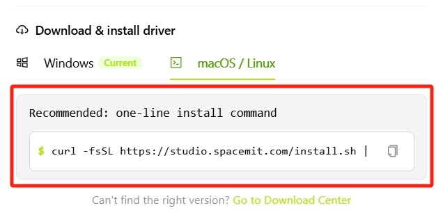 Driver download wizard