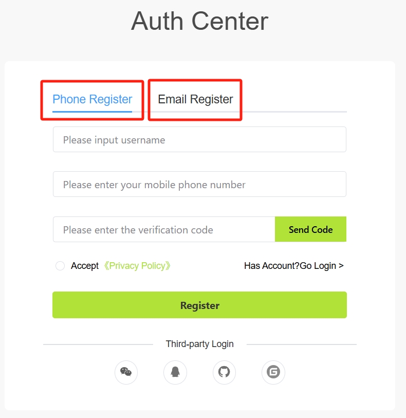 Registration